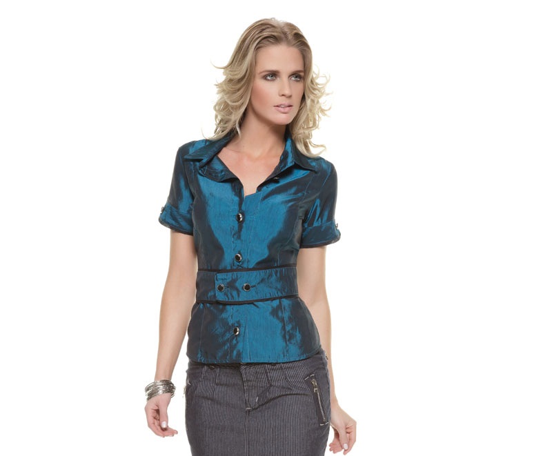 Camisete de Tafeta_ClosetZoe Moda Feminina