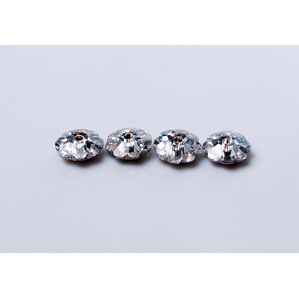 Costura Flor Cristal 8mm