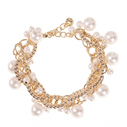 Pulseira Lady Pearl dourada