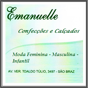 LOJA EMANUELLE - MODA MASCULINA E FEMININA