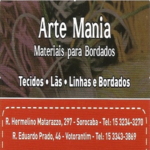 Materiais para bordados - Arte Mania