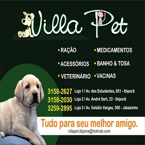 Villa Pet, Ração, Medicamentos, Acessórios Banho e Tosa