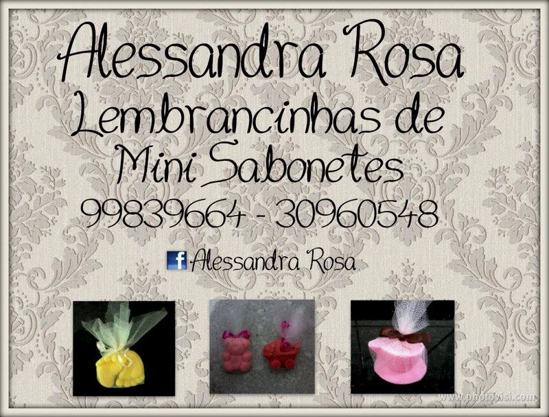 ALESSANDRA ROSA LEMBRANCINHAS DE MINI SABONETE
