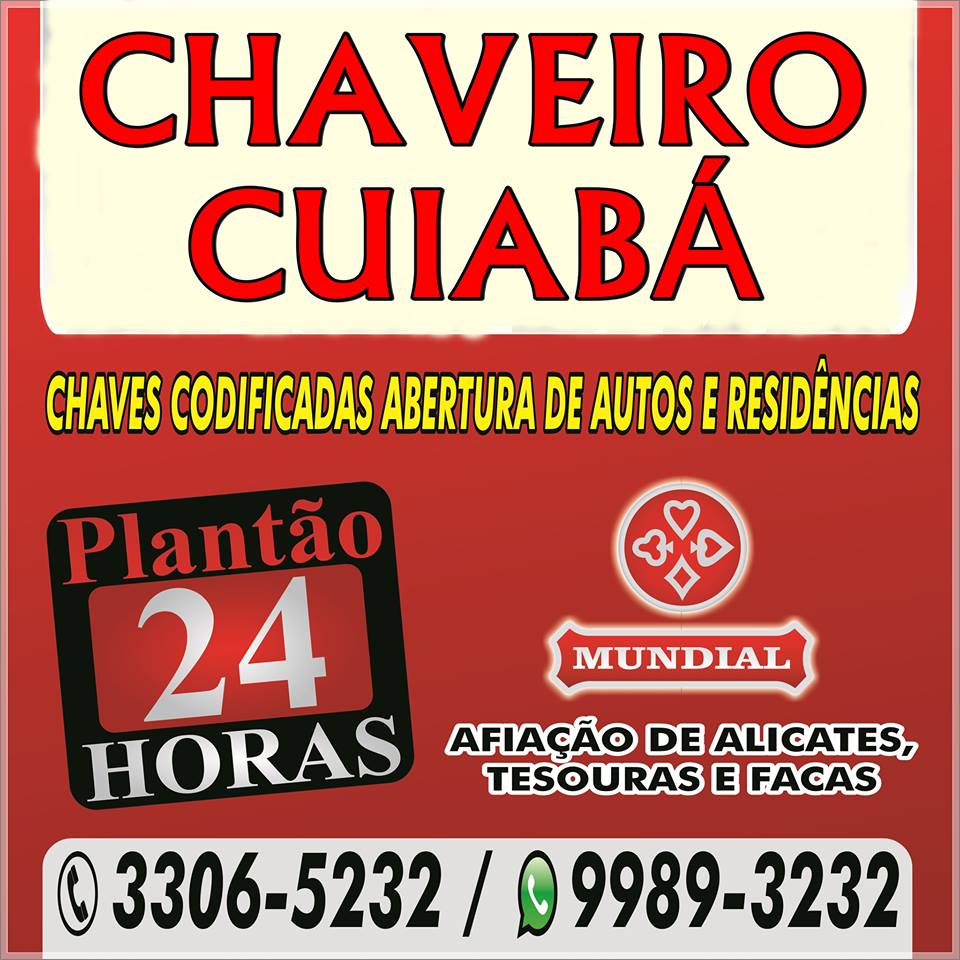 CHAVEIRO CUIABÁ -  24 Horas