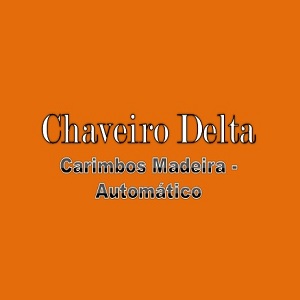 Chaveiro Delta - Carimbos Madeira e Automático