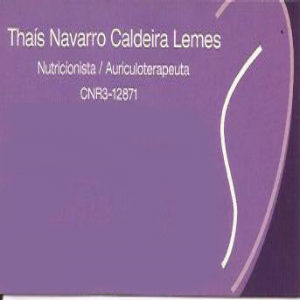 Thaís Navarro Caldeira  Nutricionista Dieta Auriculoterapia